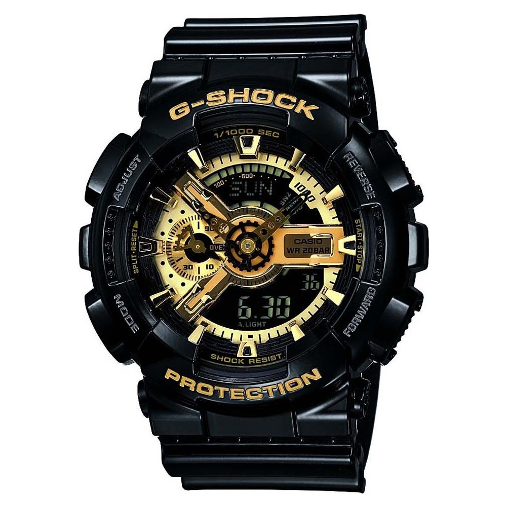 Casio G-Shock Herren Schwarz Uhr GA-110GB-1AER Image