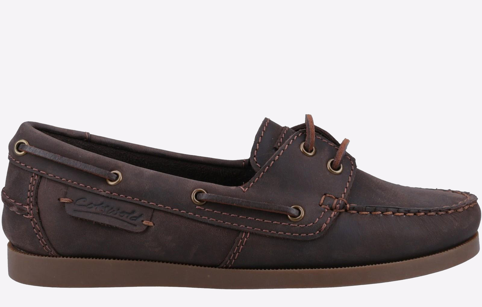 Cotswold Bartrim Leder Herren Braune Bootsschuhe Image