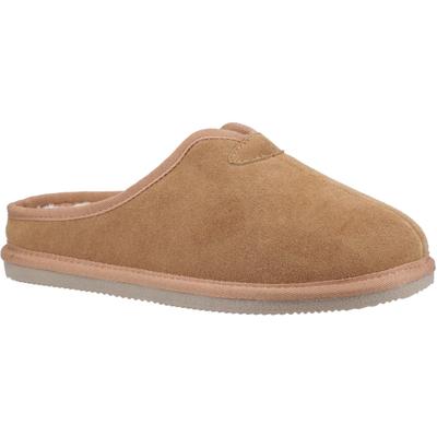 Hush Puppies Conrad Wildleder Herren Pantoffeln Tan Image