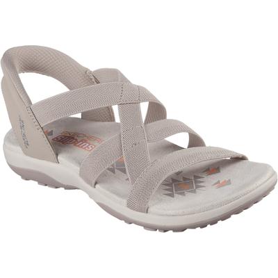 Skechers Reggae Slim Stretch Flex Damen Sandalen in Taupe aus Textil Image