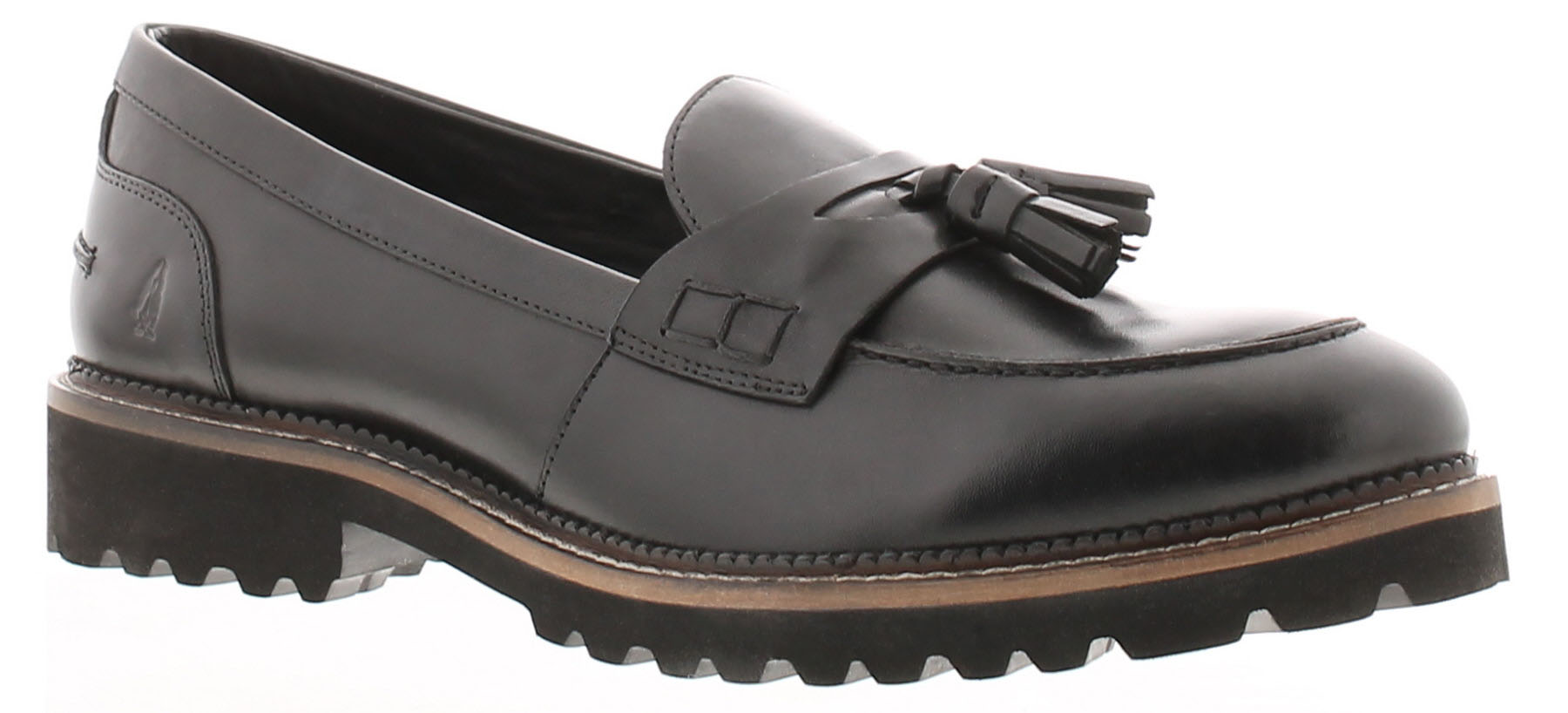 Hush Puppies Ginny Wildleder Damen Schwarze Loafer
