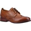 Hush Puppies Natalia Leder Women's Tan Brogues Schuhe