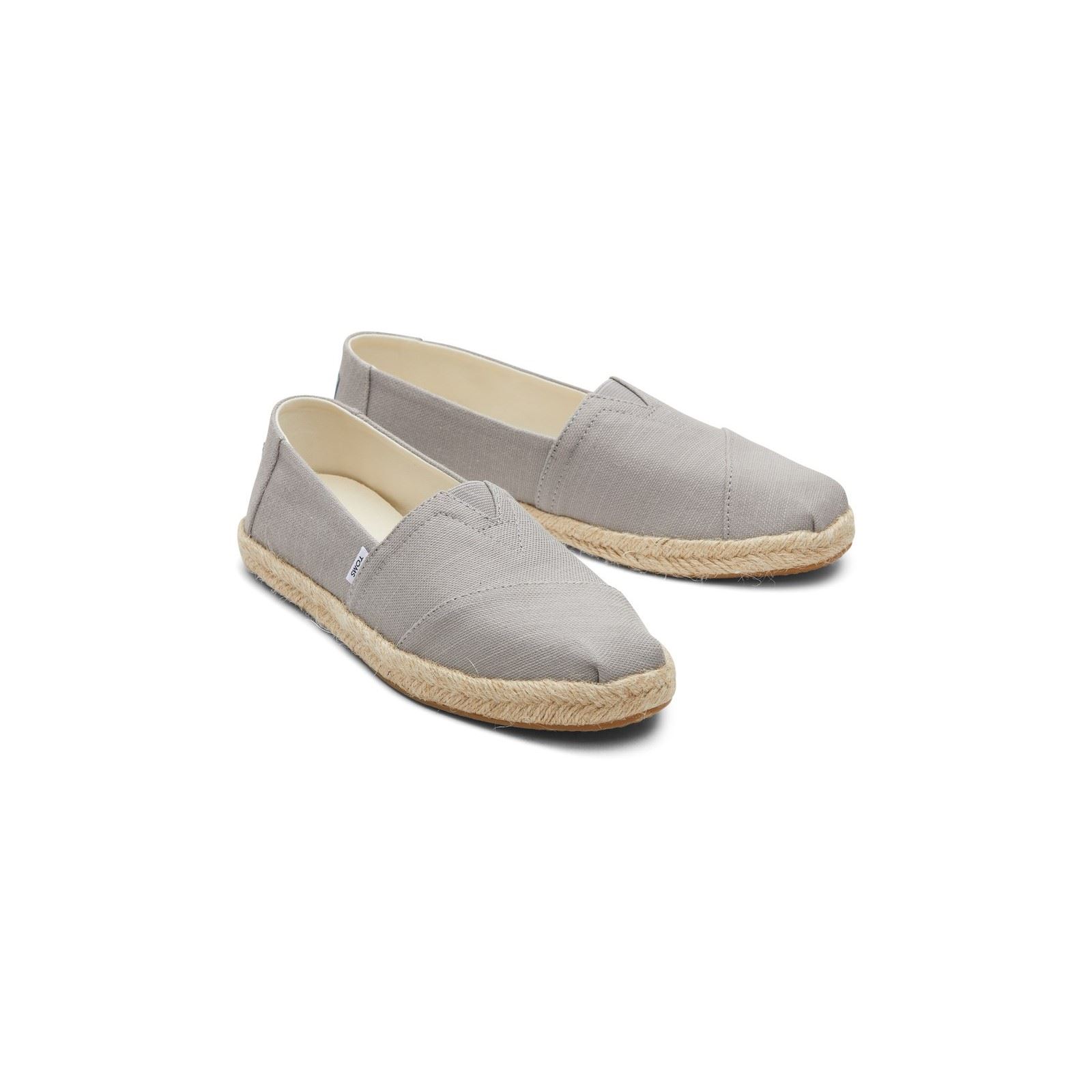 TOMS Alpargata Rope 100% Baumwolle Damen Drizzle Grau Espadrilles Image