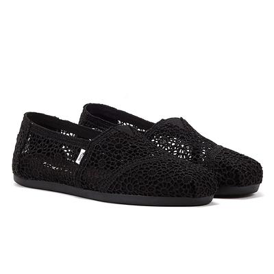 TOMS Apargata Crochet Damen Schwarz Espadrilles