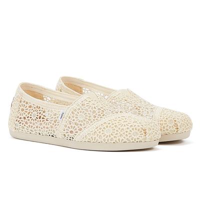 Toms Apargata Crochet Natural Espadrilles Damen Beige Sandale