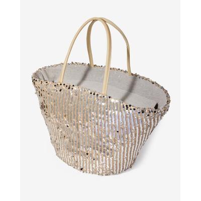 Boston Proper - Silver Metallic - Sequin Tote