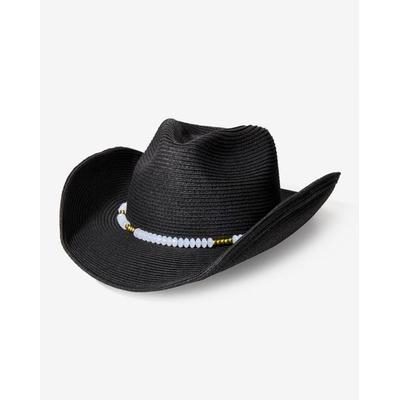Boston Proper - Black - Western Beaded Trim Hat