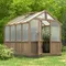 6x8FT greenhouse, outdoor greenhouse with cedar frame, 6MM thick polycarbonate sheet, greenhouse