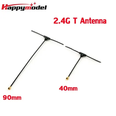 Happymodel 2.4G T Omnidirectional FPV Antenna 40MM/90MM IPEX/IPX/U.FL For RC FPV ELRS EP1 EP2