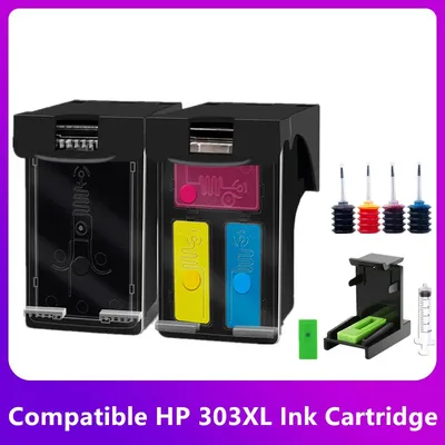 Ink Cartridge 303XL Compatible for HP303 for HP 303 for HP Envy 6220 6222 6230 6234 6252 6255 7120