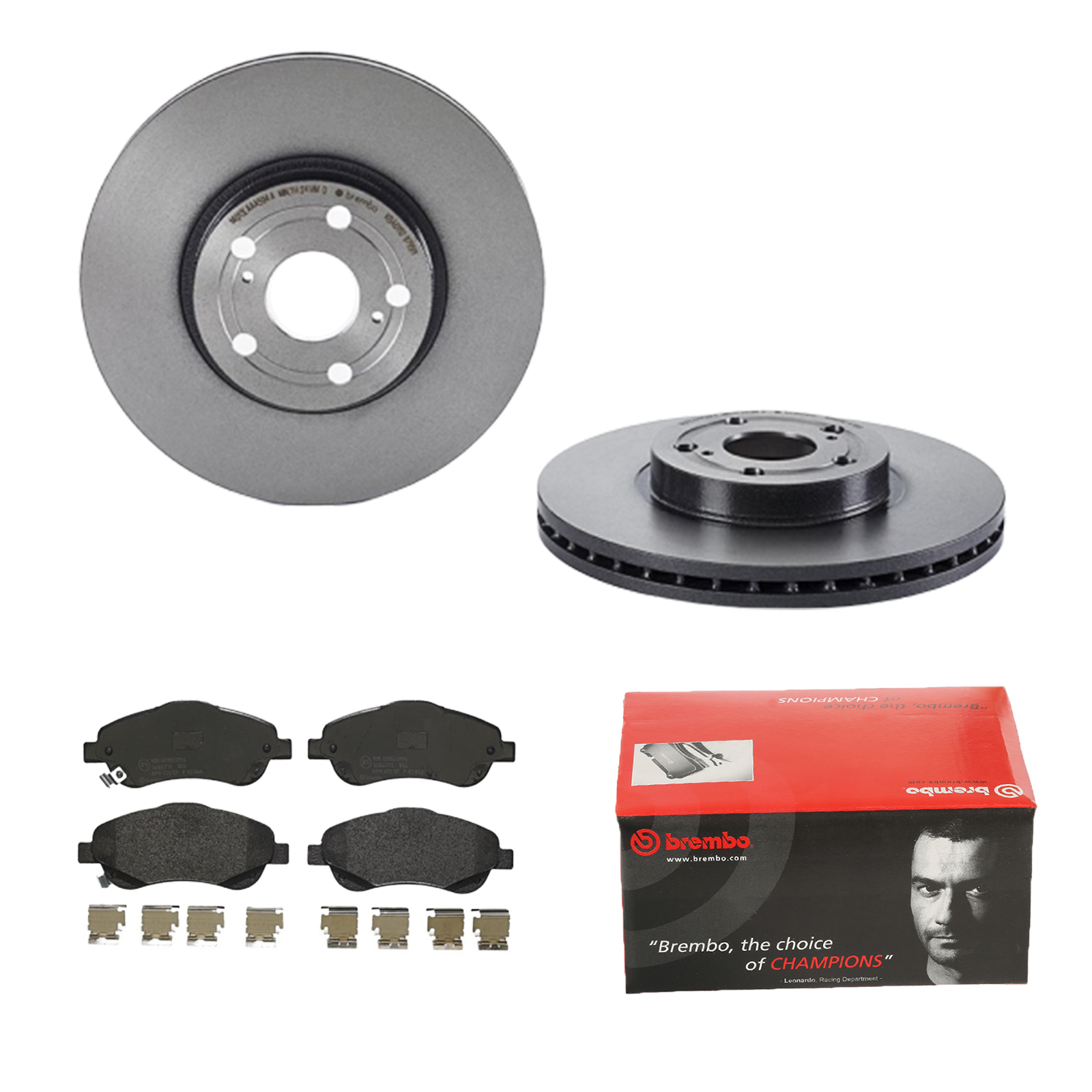 BREMBO Bremsensatz, Scheibenbremse 1420-53960 vorne rechts links innenbelüftet 277mm für TOYOTA 446505170 446505280 446505270 Image