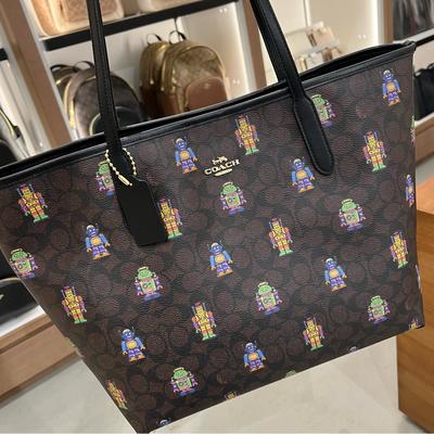 Coach Bags | Coach Robot Print City Tote Nwt | Color: Brown | Size: Os