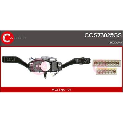 CASCO Lenkstockschalter 12V für VAG 5K0953513A 5K0953513L 5K0953513L9B9 CCS73025GS Image