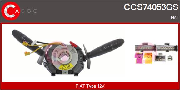 CASCO Lenkstockschalter CCS74053GS 12V für FIAT 735452145 735472469 Image