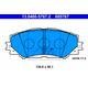 ATE Bremsen-Set VA + HA Bremsensatz, Scheibenbremse vorne hinten rechts links belüftet 259mm für LEXUS TOYOTA SUBARU 04465-12610 42431-12260 04466-470