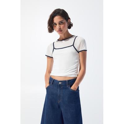 Double T-Shirt With Contrast Trims