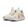 Laufschuh PUMA "SOFTRIDE ENZO 5 METALLIC WN'S", Gr. 40,5, warm weiß, puma gold, puma schwarz, Textil, sportlich, Schuhe