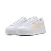 Sneaker PUMA "KARMEN II L", Gr. 40, weiß (puma weiß, creamy vanilla), Leder, sportlich, Schuhe