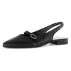 Slingpumps GABOR, Damen, Gr. 40, schwarz, Nappaleder, unifarben, elegant, Schuhe, Blockabsatz, Abendschuh, Businessschuh, elastisches Fersenriemchen