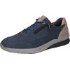 Sneaker WALDLÄUFER "K-Fabian", Herren, Gr. 8 (42), blau (jeansblau, beige), Nubukleder, casual, Schuhe, mit Reißverschluss, H-Weite, Freizeitschuh, Halbschuh, Schnürschuh
