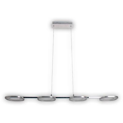 NÄVE LED Pendelleuchte "Beam", grau (chrom), 4 flammig, H: 150,00cm,, Lampen, 4 Brennstellen, Höhe 150cm, Länge 100cm, warmweißes Licht Image