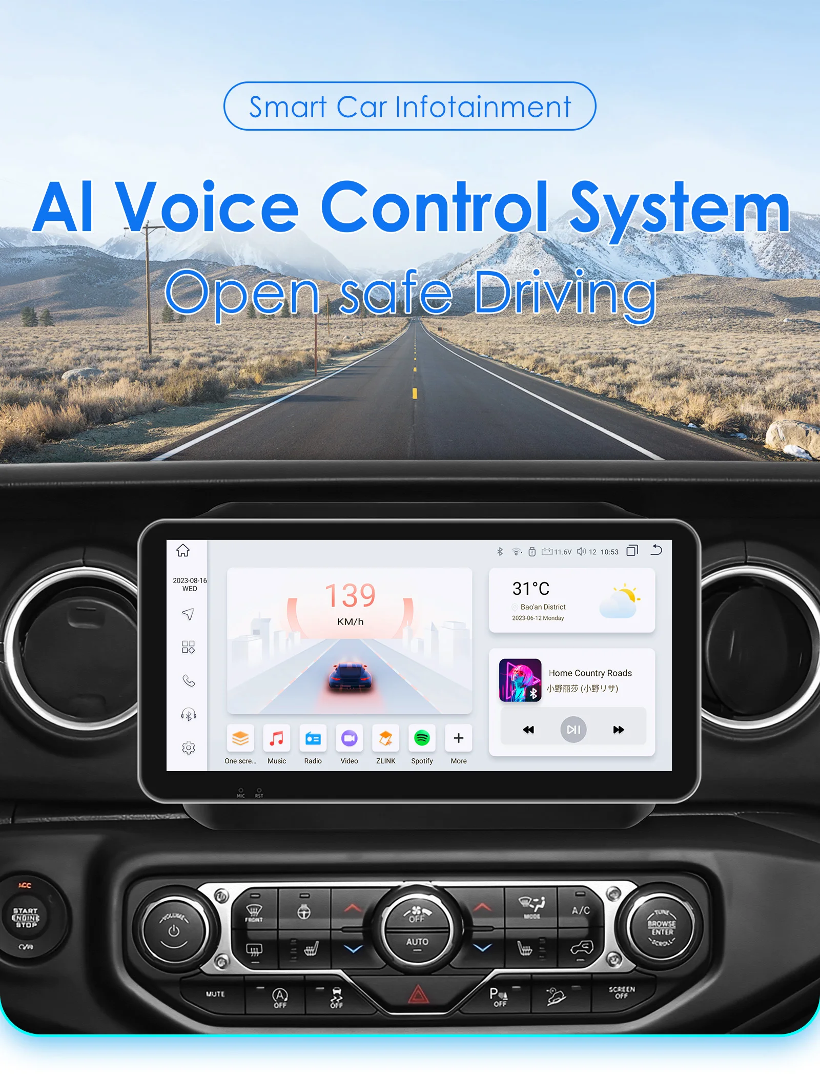 2din carplay android auto radio für jeep wrangler jl 2013-2018 gladiator 2013-2018 auto multimedia gps 4g autoradio 4g swc keine dvd Image