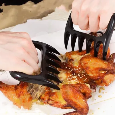 Meat Shredder Forks Multfunctional Bear Claw Barbecue Fork EasyClean Strong Pulled Pork Puller BBQ Kitchen Cooking Accessories ﻿