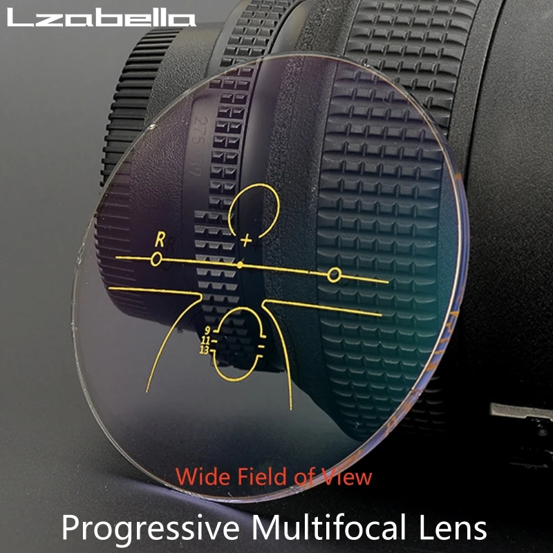 Lzabella 1,56, 1,61, 1,67, 1,74 Progressive Multifokallinsen, Antireflexion, Anti-Kratzer, HD Optical Prescription, 1 Paar Image