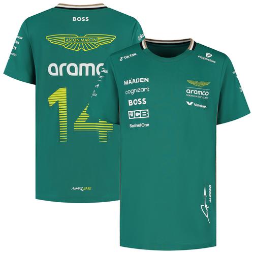 T-shirt Aston Martin Aramco Cognizant F1 2025 Fernando Alonso Team Driver - Enfant - unisexe Taille: 164