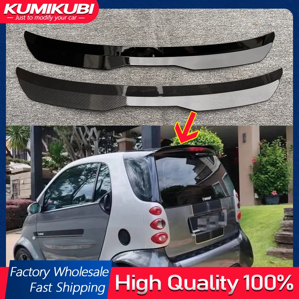 Für Benz Smart Fortwo Forfour 453 Schwarz Dach Spoiler ABS Material Auto Hinten Flügel Hinten Dach Spoiler Für Benz Smart fortwo 453 451 Image