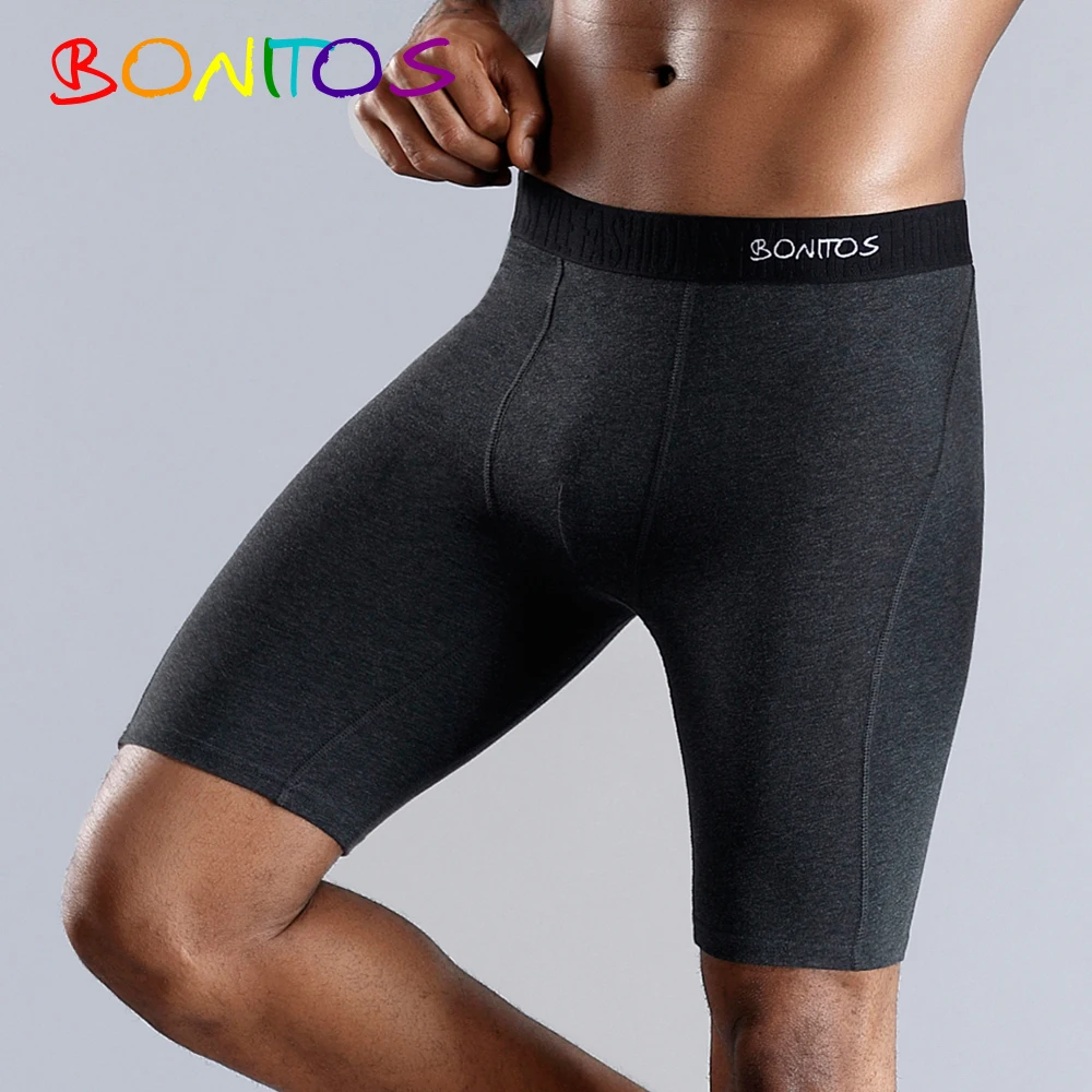 BONITOS Lange Boxer Shorts Höschen Mann Unterwäsche Männer Boxer Männer Unterwäsche Natürliche Baumwolle Komfortable Weiche Top Marke Hohe Qualität Image