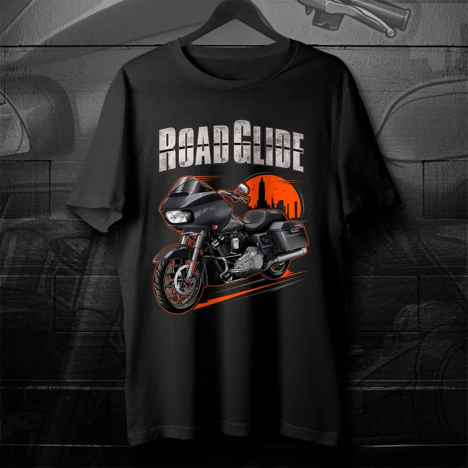 HD 2015-2024 Modelli FLTRX Road Glide Moto T-shirt 100% cotone O-Collo Manica corta Estate Casual T-shirt da uomo Taglia S-3XL