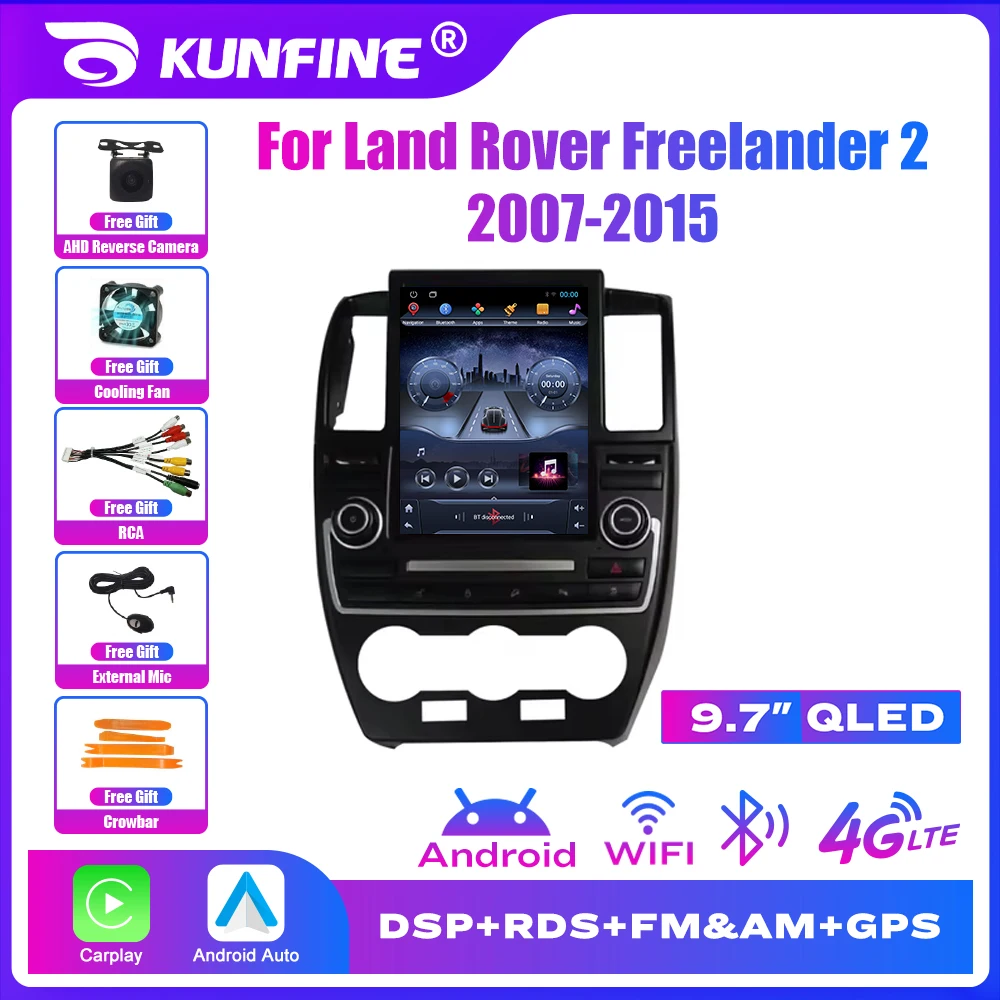 Autoradio Android da 9,7 pollici per Land Rover Freelander 2 2007-2015, stereo per auto, lettore multimediale video, DVD, navigatore GPS, Carplay