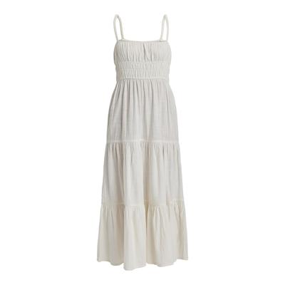 Sommerkleid ROXY "Sunshine Coastline", Damen, Gr. XL, US-Größen, beige (egret), 60% Baumwolle, 40% Viskose, Langarm, Kleider Image