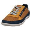 Sneaker BUGATTI, Herren, Gr. 43, gelb, Lederimitat, Textil, sportlich, Schuhe, Freizeitschuh, Halbschuh, Schnürschuh mit Kontrastbesätzen