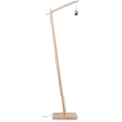 GOOD & MOJO Stehlampe "Palawan", beige (natur, schwarz), Ø 40cm H: 176cm, Lampen, Bogenlampe Stehlampe Image