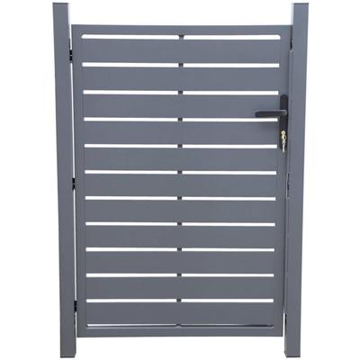 Gartenpforte aus Aluminium mit Schloss und Griff. - Sweeek Image