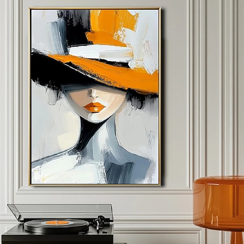 Mädchen Ölgemälde handgemalte Frauen abstrakte Leinwand Kunst Ölgemälde Mädchen Ölgemälde für Wohnzimmer Schlafzimmer Wohnkultur Wandkunst strukturierte Mädchen Figur Malerei Image