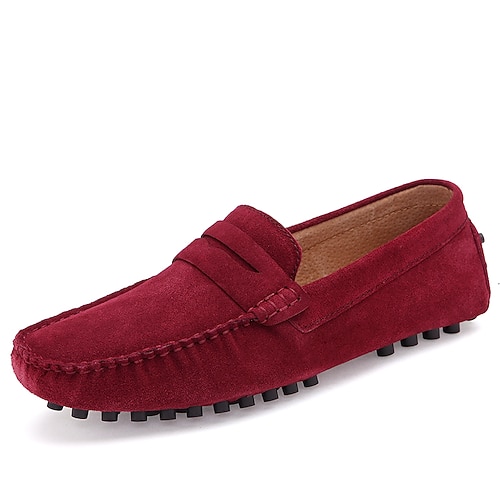 Herren-Pennyloafer aus braunem Wildleder – lässiger Schlupfschuh mit rutschfester Sohle Image