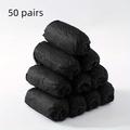 50 paia di copriscarpe e stivali monouso extra large, antiscivolo, impermeabili, riutilizzabili, adatti per uomo taglia 10,5 e donna taglia 12