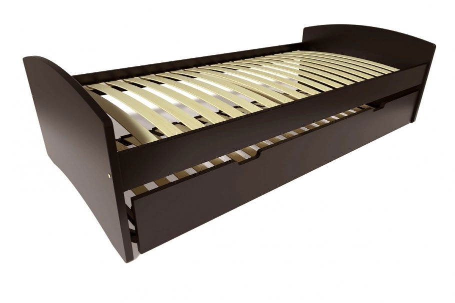 Lit gigogne 80x200 Happy pin massif - Noir