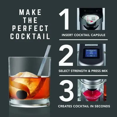 home.Bartesian Premium Cocktail and Margarita Machine for The Home Bar with Push-Button Simplicity