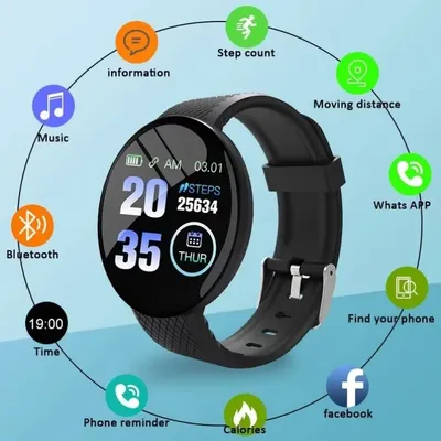 D18 Smartwatch Circular Color Screen With Multiple Sports Modes Call Information Reminder Photo
