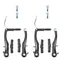 V Brake Set Bike Brakes High Clear V Brakes Mountain Bike Aluminium Alloy Brake Arms Stainless Steel