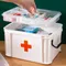 Handheld medicine box, first aid storage, health box, household plastic sorting box, storage box,