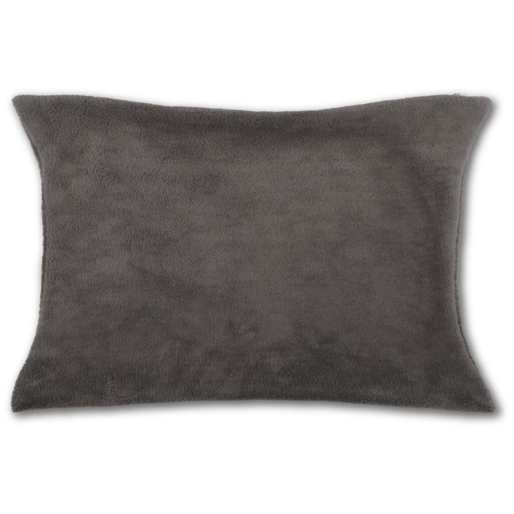 Bestlivings Kissenhülle Kuschel ca. 30 x 50cm anthrazit - dunkelgrau ohne Füllung Image