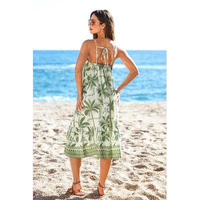 Summer Holiday Tropical Midi Dress