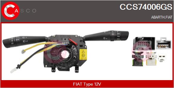 CASCO Lenkstockschalter 12V für FIAT 735471934 735410424 7355213130 CCS74006GS