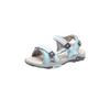 Sandale KANGAROOS "K-Leni", Gr. 34, blau sky, vapor grau, Synthetik, Textil, sportlich, Schuhe