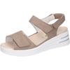 Keilsandalette WALDLÄUFER "H-DINA", Damen, Gr. 3,5 (36), beige, Nubukleder, klassisch, Schuhe, Sommerschuh, Sandale, Keilabsatz, in Komfortweite H (= sehr weit)